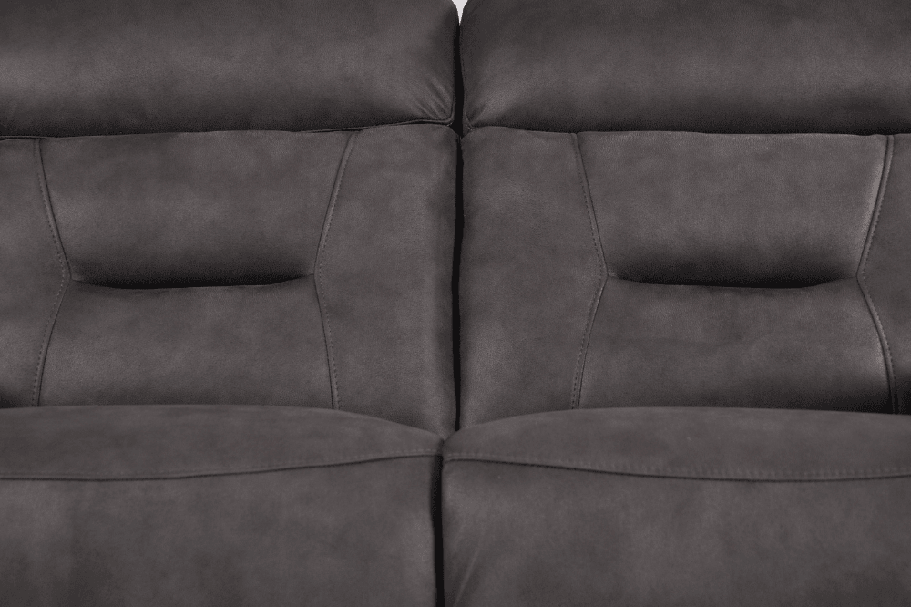 Foster Dark Grey Fabric Electric Recliner 2 Seater Sofa