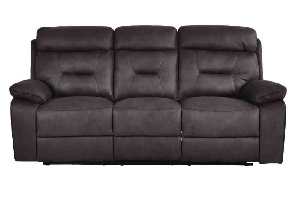 Foster Dark Grey Fabric Electric Recliner 3 Seater Sofa