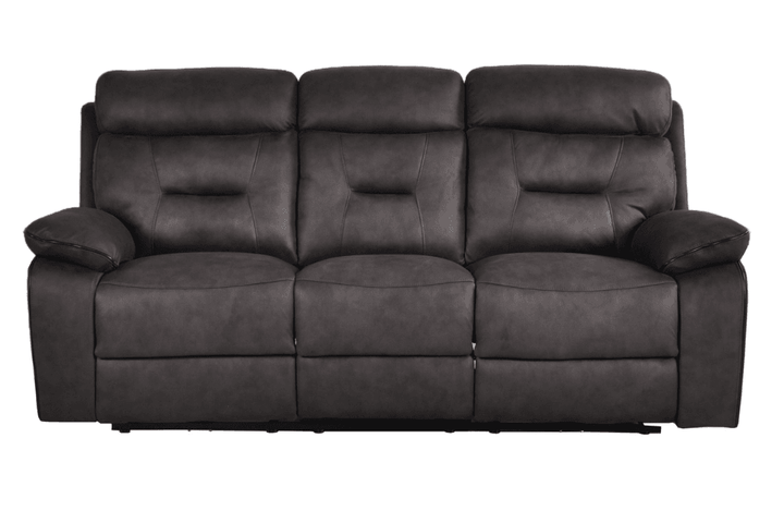 Foster Dark Grey Fabric Electric Recliner 3 Seater Sofa