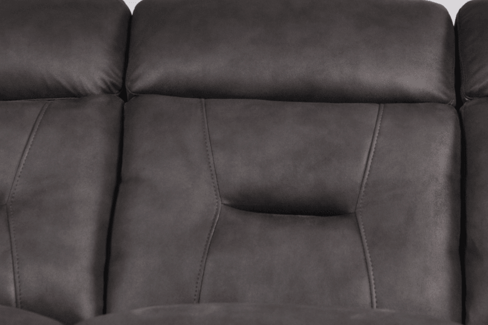 Foster Dark Grey Fabric Electric Recliner 3 Seater Sofa