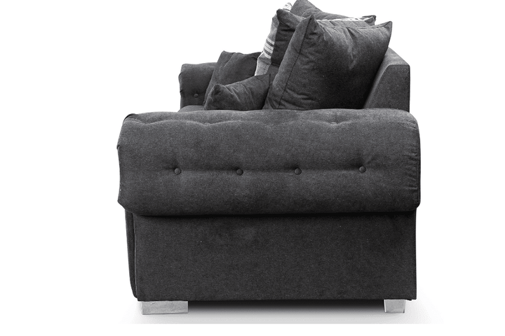 Verona Scatter Black Fabric 2 Seater Sofa