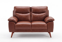 Ascot Genuine Leather Tan Sofa