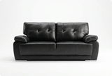 Brighton Black Leather 3 Seater Sofa Sofa