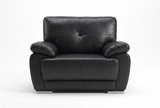 Brighton Black  Leather Armchair