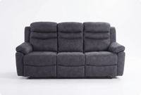 Bristol Grey Fabric Manual Recliner 3
