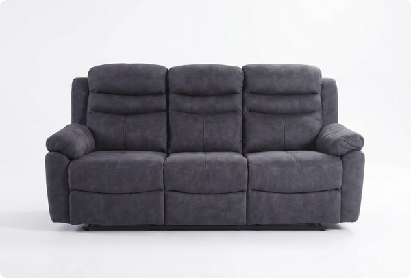 Bristol Grey Fabric Manual Recliner 3