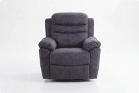 Bristol Grey Fabric Manual Recliner Armchair