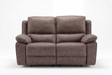 Chelsea Brown Suede Fabric Electric Recliner