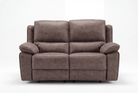 Chelsea Brown Suede Fabric Electric Recliner