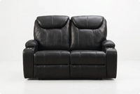 Cinemax Black Electric 2 Seater Leather