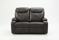 Cinemax Grey Electric 2 Seater Leather
