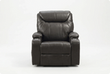 Cinemax Grey Electric Leather Recliner Armchair