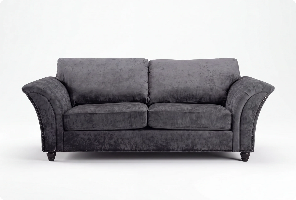 Cotswold Grey Fabric 3 Seater Sofa