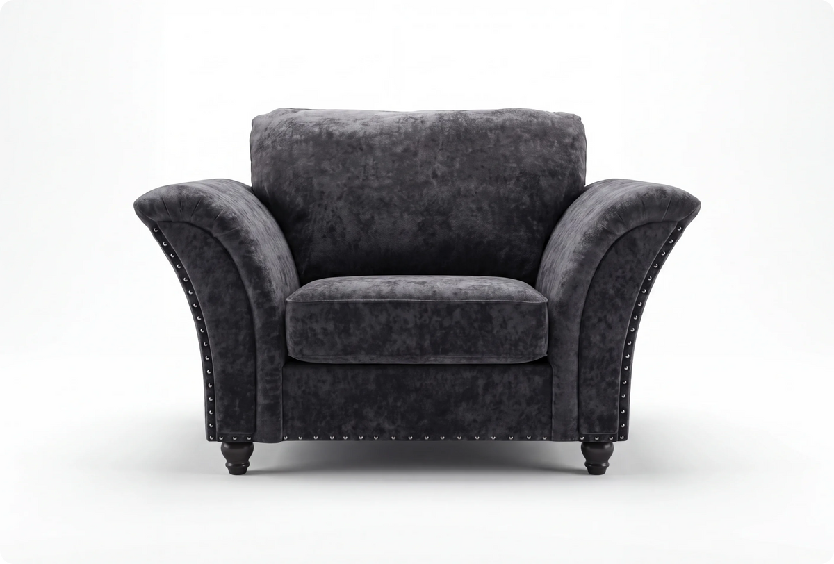 Cotswold Grey Fabric Armchair