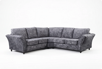 Cotswold Grey Fabric High Back Corner Sofa