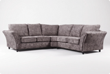Cotswold Truffle Fabric High Back Corner Sofa