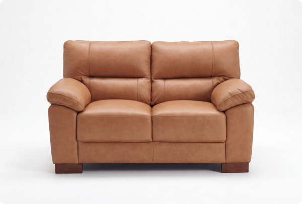 Dalmore Genuine Leather Caramel 2 Seater