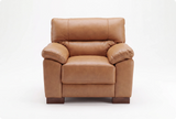 Dalmore Genuine Leather Caramel Armchair