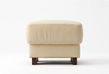 Dalmore Genuine Leather Cream Footstool