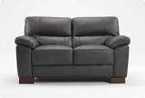 Dalmore Genuine Leather Grey 2 Seater