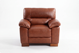 Dalmore Genuine Leather Tan Armchair
