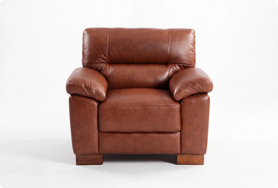 Dalmore Genuine Leather Tan Armchair