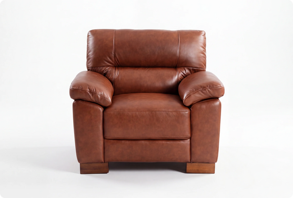 Dalmore Genuine Leather Tan Armchair