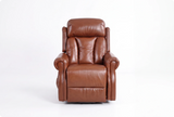 Derby-tan-leather-mobility-chair