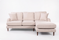 Durham Beige Fabric Right Hand Corner Sofa