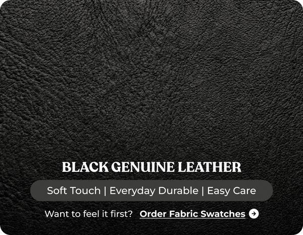 Dalmore Genuine Leather Black Armchair