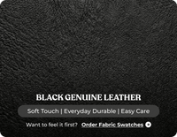 Dalmore Genuine Leather Black Armchair