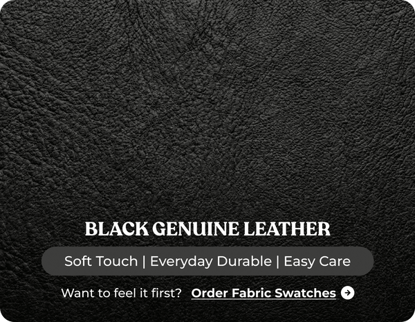 Dalmore Genuine Leather Black Armchair