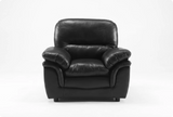 Florence Black  Leather Armchair