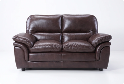 Florence Brown Leather 2 Seater Sofa