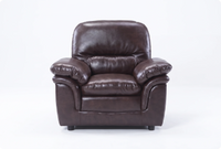 Florence Brown  Leather Armchair