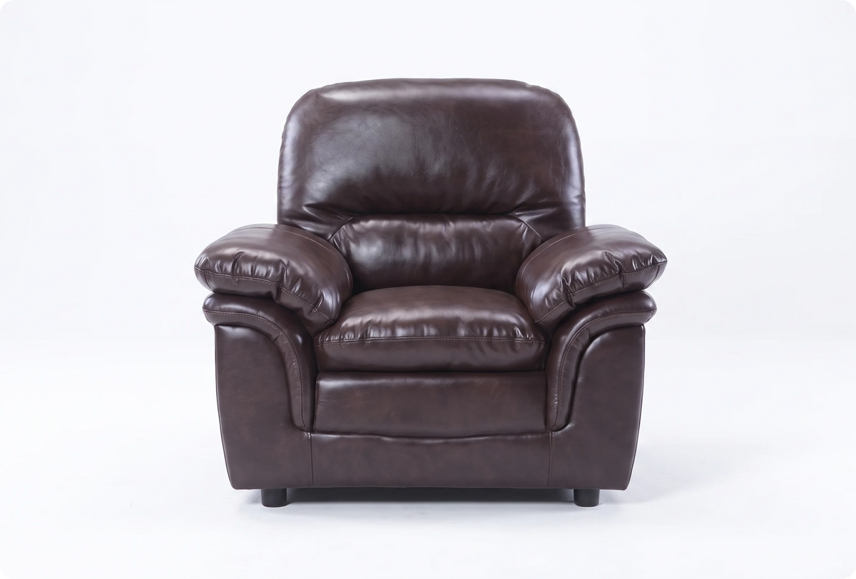 Florence Brown  Leather Armchair