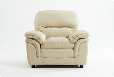 Florence Cream Leather Armchair