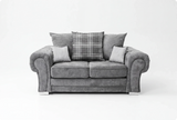 Florence Scatter Grey Fabric 2 Seater Sofa