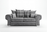 Florence Scatter Grey Fabric 3 Seater Sofa