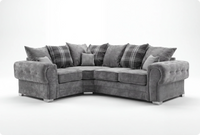 Florence Scatter Grey Fabric Left Corner