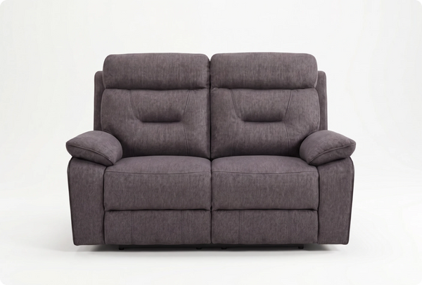 Foster Dark Grey Fabric Electric Recliner 2 Seater Sofa