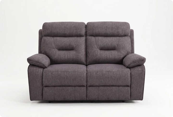 Foster Dark Grey Fabric Electric Recliner 2 Seater Sofa