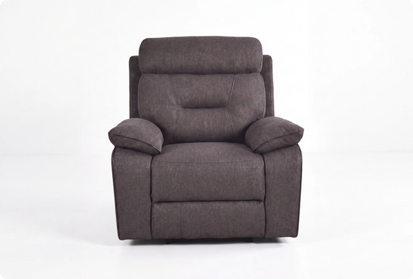 Foster Dark Grey Fabric Electric Recliner Armchair