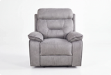 Foster Light Grey Fabric Electric Recliner Armchair