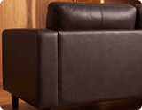 Nova Brown Leather 2 Seater Sofa