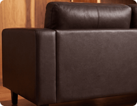 Nova Brown Leather 2 Seater Sofa