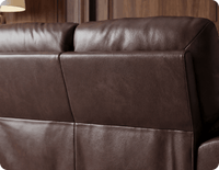 Florence Brown Leather 2 Seater Sofa