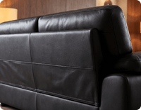 Brighton Black Leather 3 Seater Sofa Sofa