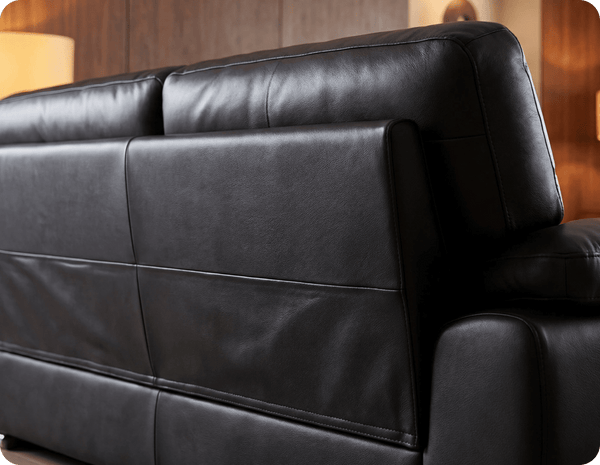 Brighton Black Leather 3 Seater Sofa Sofa