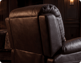 Serano Brown Leather Manual Recliner Armchair